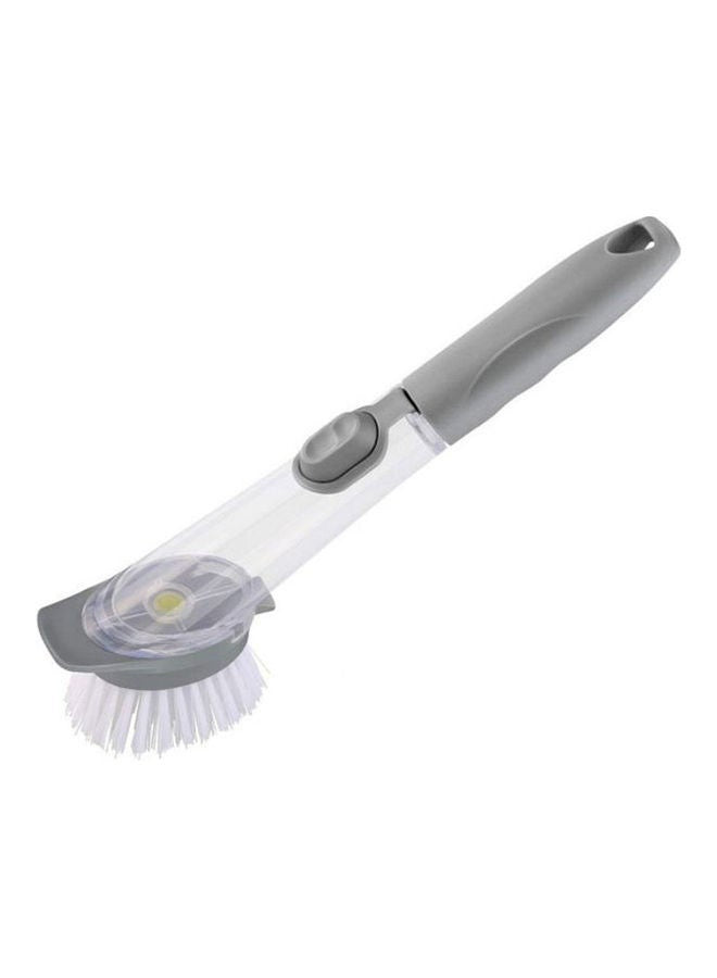 Soap Dispensing Dish Brush Kitchen Sink Brush Aid Long Handle Automatic Soap Dispensing Dish Brush Cleaning Brush Grey/Clear Soap Dispensing Dish Brush Kitchen Sink Brush Aid Long Handle Automatic Soap Dispensing Dish Brush Cleaning Brush Grey/Clear